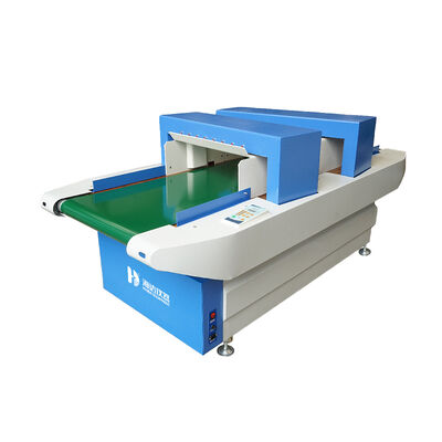 Ανιχνευτής μετάλλων διπλής κεφαλής με βελόνα με πλάτος ανίχνευσης 600 mm και ταχύτητα μεταφοράς 24 m/min για δοκιμές υφασμάτων